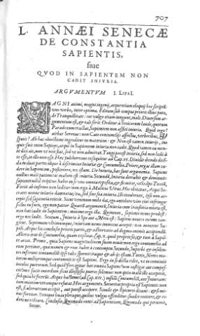 [L. annaei Senecae de constantia sapientis sive...] 707