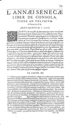 [L. annaei Senecae liber de4 consolatione ad polybium] 751