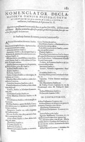 [Nomenclator declamatorum..] 281