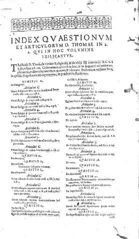 Index quaestionum et articulorum...