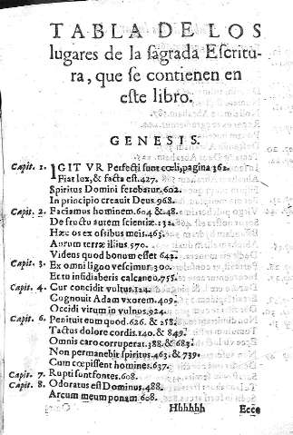 Tabla de los lugares de la sagrada Escritura...