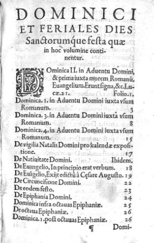 Dominici et Feriales dies...