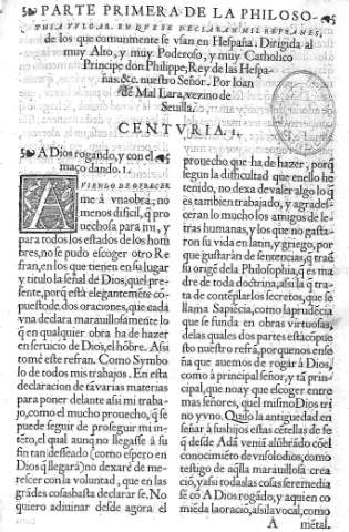 Parte Primera y Centuria I