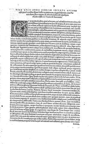 Vita Lucii Annei Senecae incerto autore...