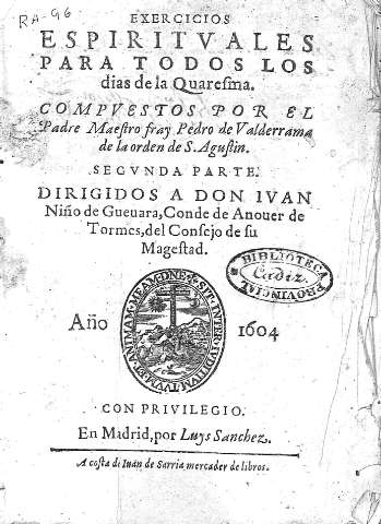 Exercicios Espirituales para todos los dias de Quaresma... Segunda Parte