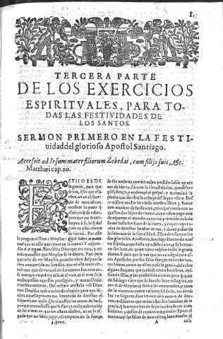 [Tercera parte de los exercicios espirituales,...] 1