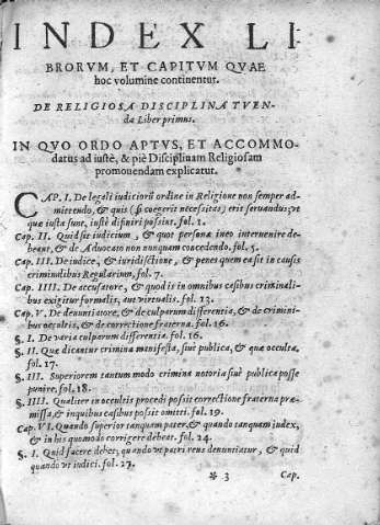Index Librorum et Capitum...