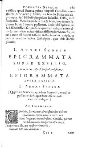 [Epigrammata super exsilio...] 781