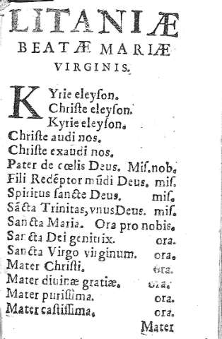 Litaniae Beatae Mariae virginis