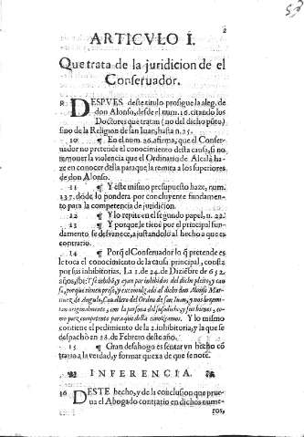 [Articulo I. Que trata de la juridicion de el Conservador] 2