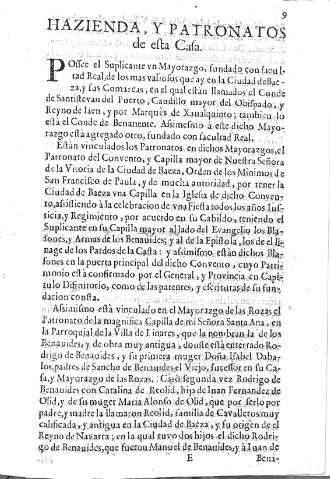 [Hazienda, y Patronatos de esta Casa] 9
