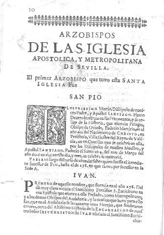 [Arzobispos de la S. Iglesia Apostolica, y Metropolitana de Sevilla...] 10