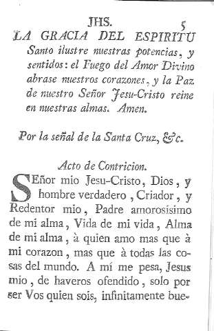 [JHS. La Gracia del Espiritu Santo ilustre nuestras potencias,...] 5