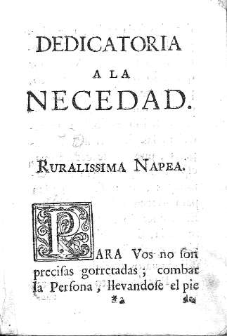 Dedicatoria a la Necedad