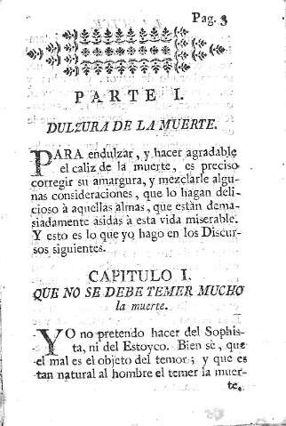 [Parte I. Dulzura de la muerte y Capitulo I] 3