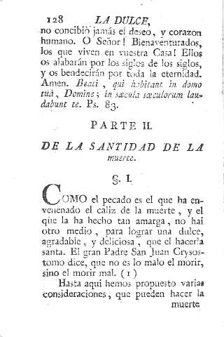 [Parte II. De la santidad de la muerte] 128