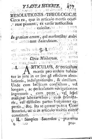 [Resoluciones Theologicae Circa ea...] 477