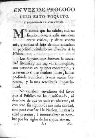 En vez de Prologo...