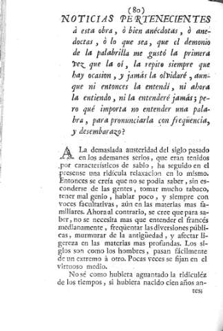 [Noticias pertenecientes à esta obra,...] 80