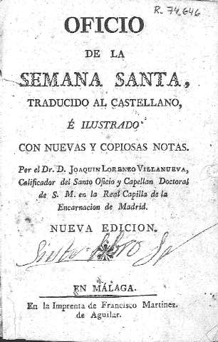 Oficio de la Semana Santa, traducido al castellano,...