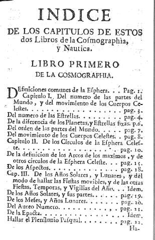 Indice de los Capitulos....