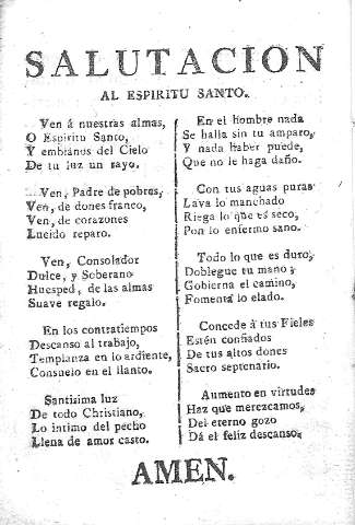 Salutacion al Espiritu Santo