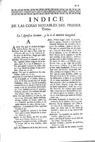 [Indice de las cosas mas notables...] 415