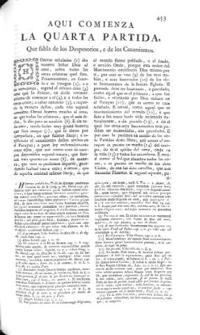 [Quarte Partida. Que fabla de los Desposorios, e de los Casaminetos] 453