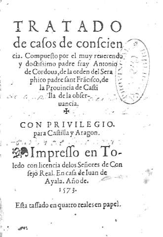 Tratado de casos de conscinecia...