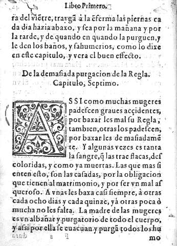 Capitulo Septimo. De la demasiada purgacion de la Regla