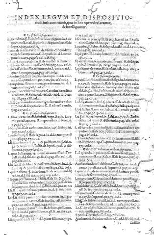 Index legum et dispositionum iuris...