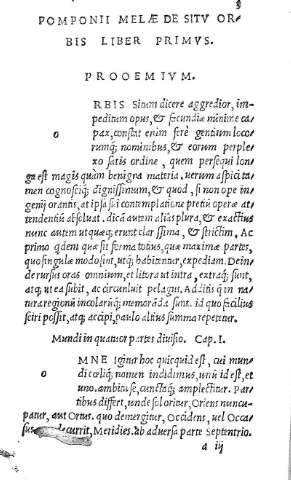 [Pomponii Maelae de situ orbis y Liber Primus] 3