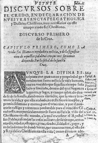 [Discurso primero de la Cruz] 1