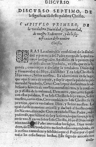 Discurso septimo, de la significacion desta palabra Christo