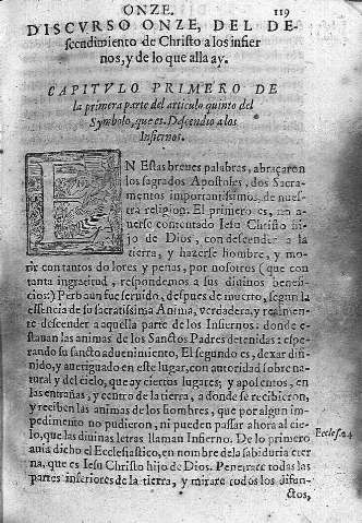 [Discurso onze, del descendimiento de Christo a los infiernos,...] 119