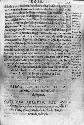 [Discurso treze de la admirable Ascension del Redemptor] 141
