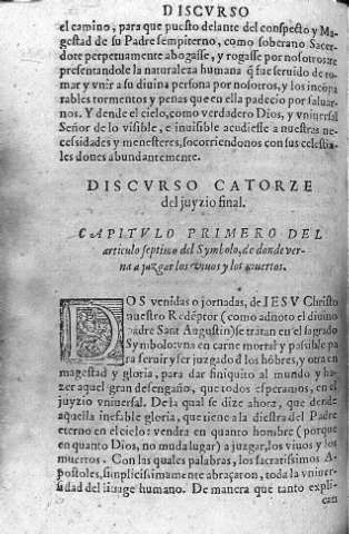 Discurso catorze del juyzio final