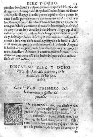 [Discurso diez y ocho cerca del Articulo decimo, de la remision de los pecados] 215