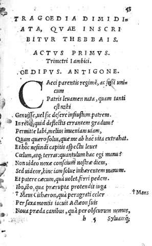 [Tragoedia dimidiata, quae inscribitur Thebbais] 53