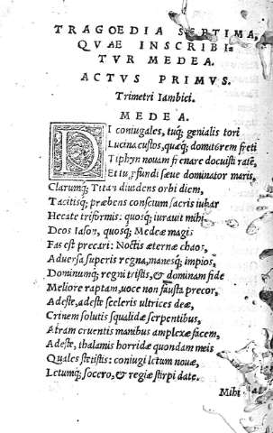 Tragoedia septima, quae incribitur Medea
