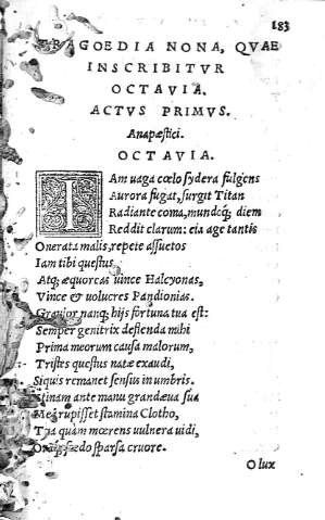 [Tragoedia nona, quae inscribitur Octavia] 183