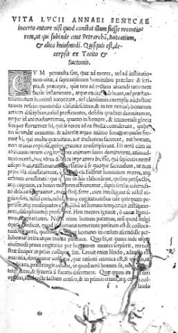 Vita Lucii Annaei Senecae...