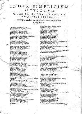 Index simpi, icium dictionum,...
