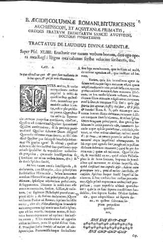 [Tractatus de Laudibus Divinae Sapientiae] 7
