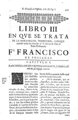 [Libro III. En que se trata de la maravillosa perfecion,... y Capitulos] 439