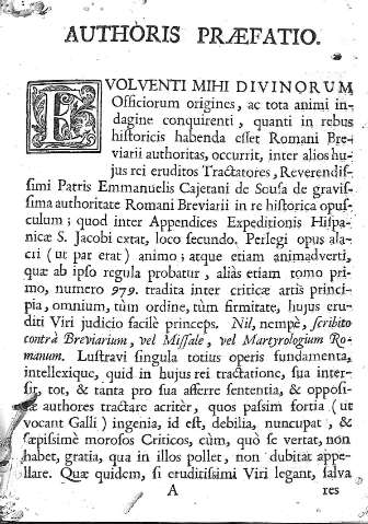 Authoris Praefatio