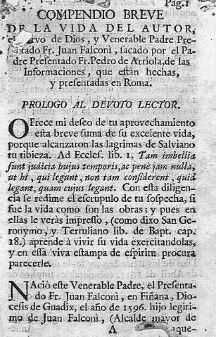 [Compendio breve de la vida del autor,...] 1