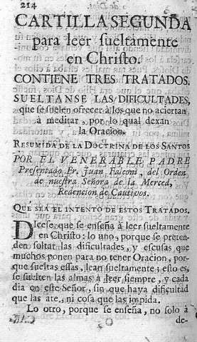 [Cartilla Segunda para leer sueltamente en Christo] 214