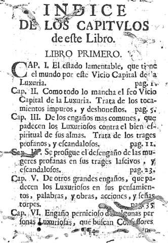 Indice de los capitulos...