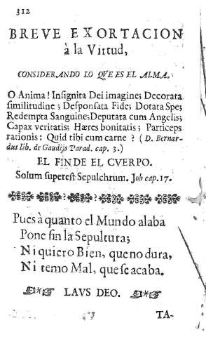 [Breve Exortacion à la Virtud] 312